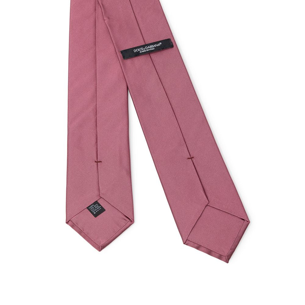Dolce & Gabbana paarse zijden stropdassen en strik