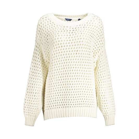 Pull en coton blanc pour femme Gant