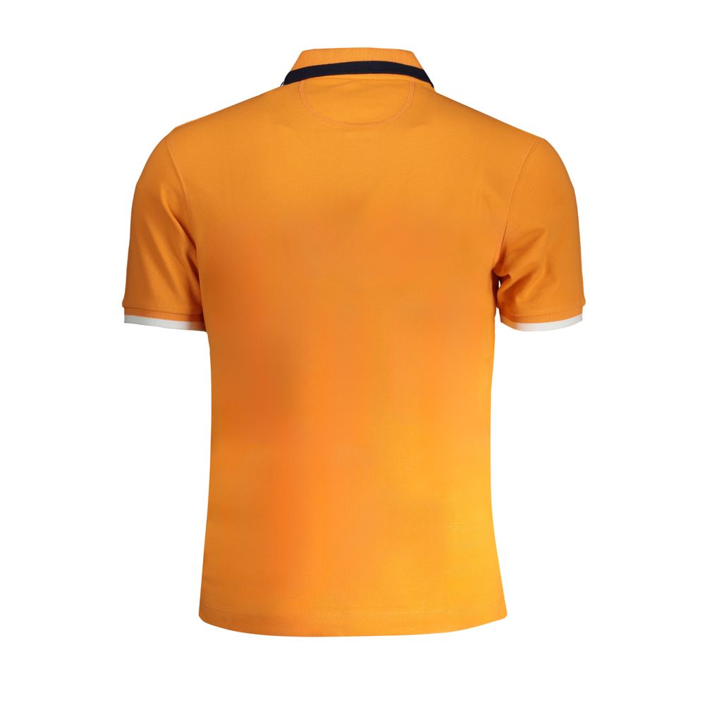 La Martina Poloshirt van katoen in de kleur oranje