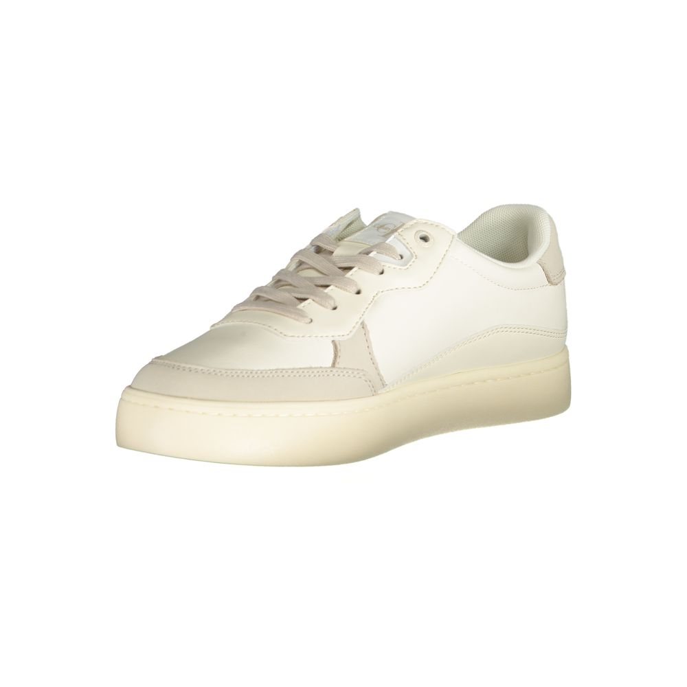 Calvin Klein Elegante Witte Sneakers met Contrastaccenten