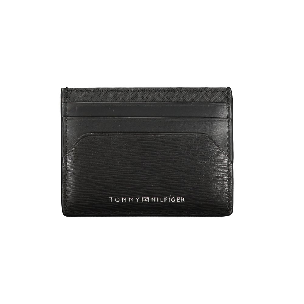 Tommy Hilfiger zwarte leren portemonnee