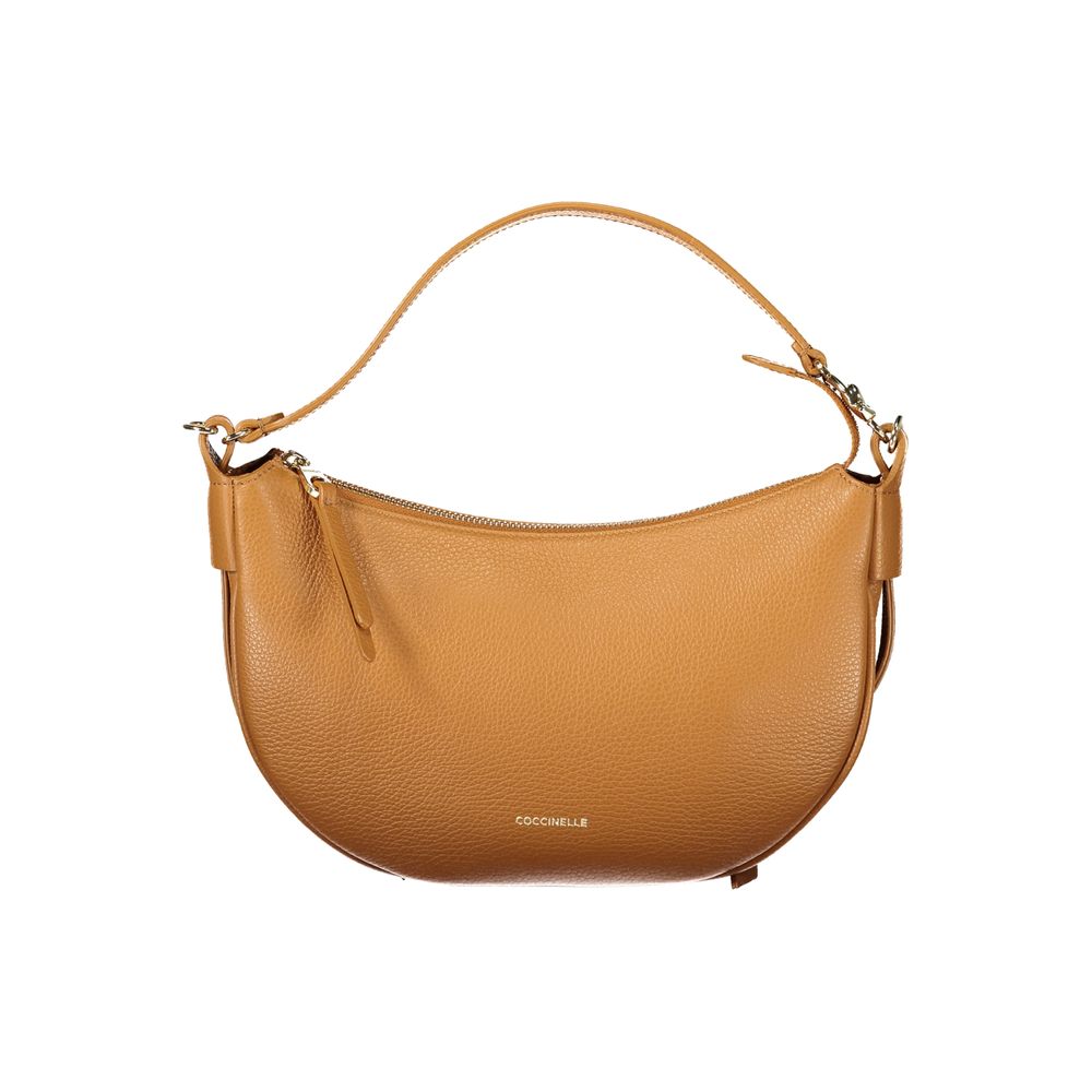 Sac à main en cuir marron Coccinelle