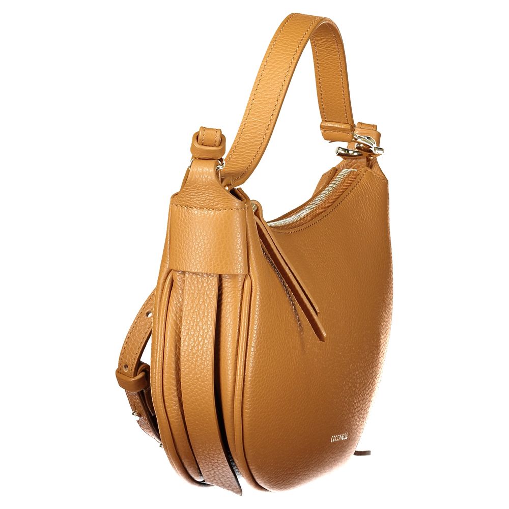 Sac à main en cuir marron Coccinelle