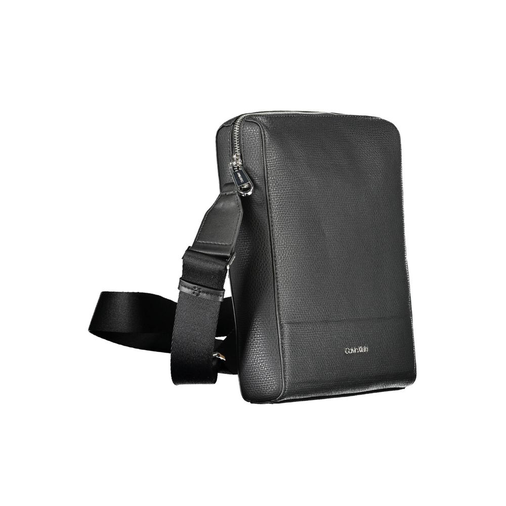 Calvin Klein Zwarte Polyester Heren Schoudertas