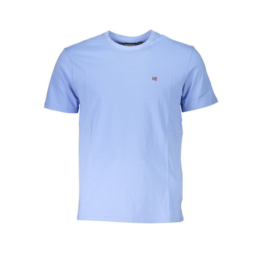T-shirt en coton bleu Napapijri