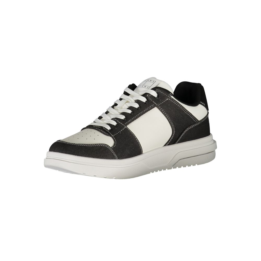 Tommy Hilfiger zwarte polyester sneaker