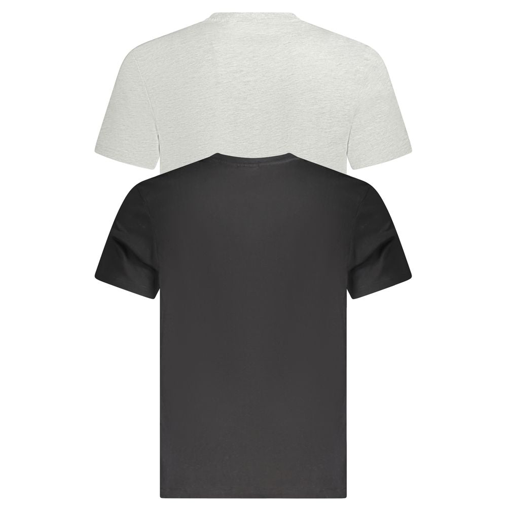 T-shirt homme en coton noir Fila