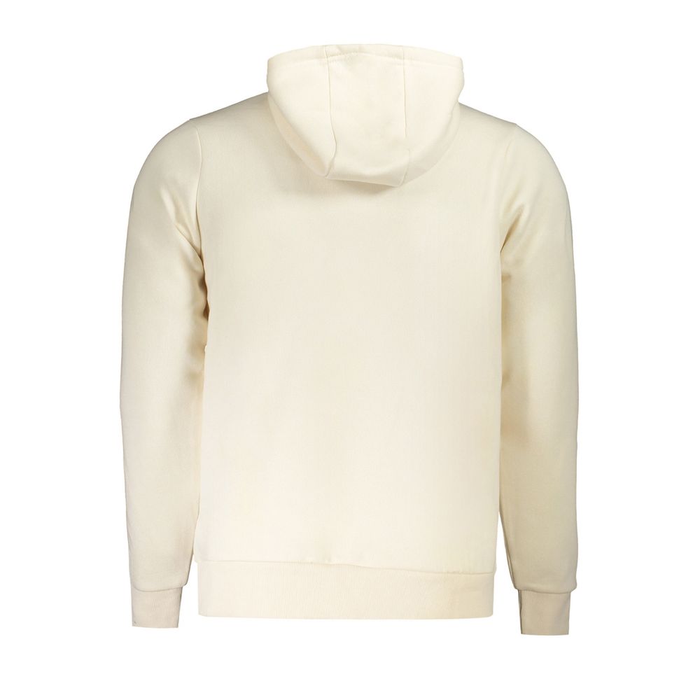 Norvège 1963 Pull homme en coton blanc avec capuche et poches