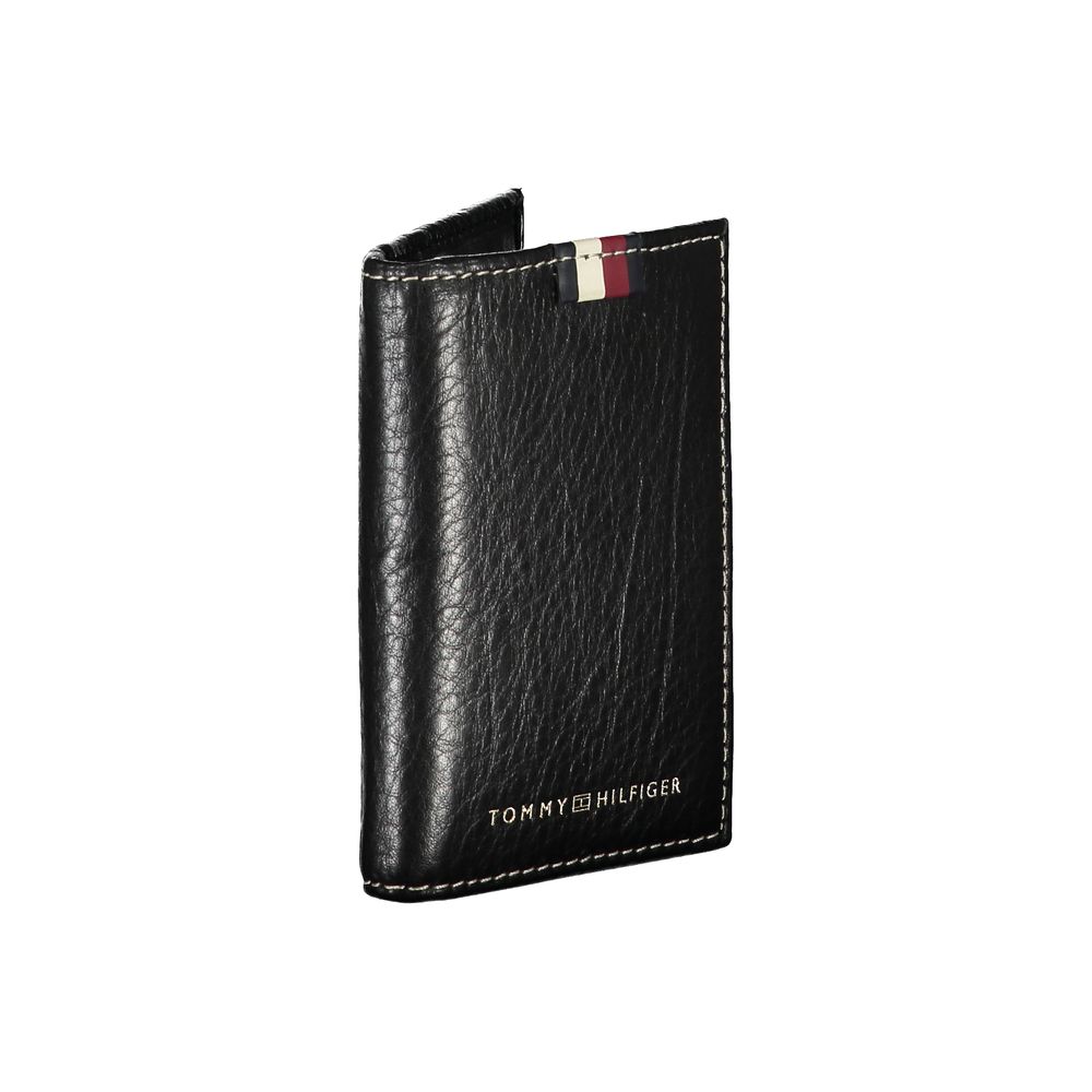 Porte-cartes Tommy Hilfiger en cuir noir pour homme