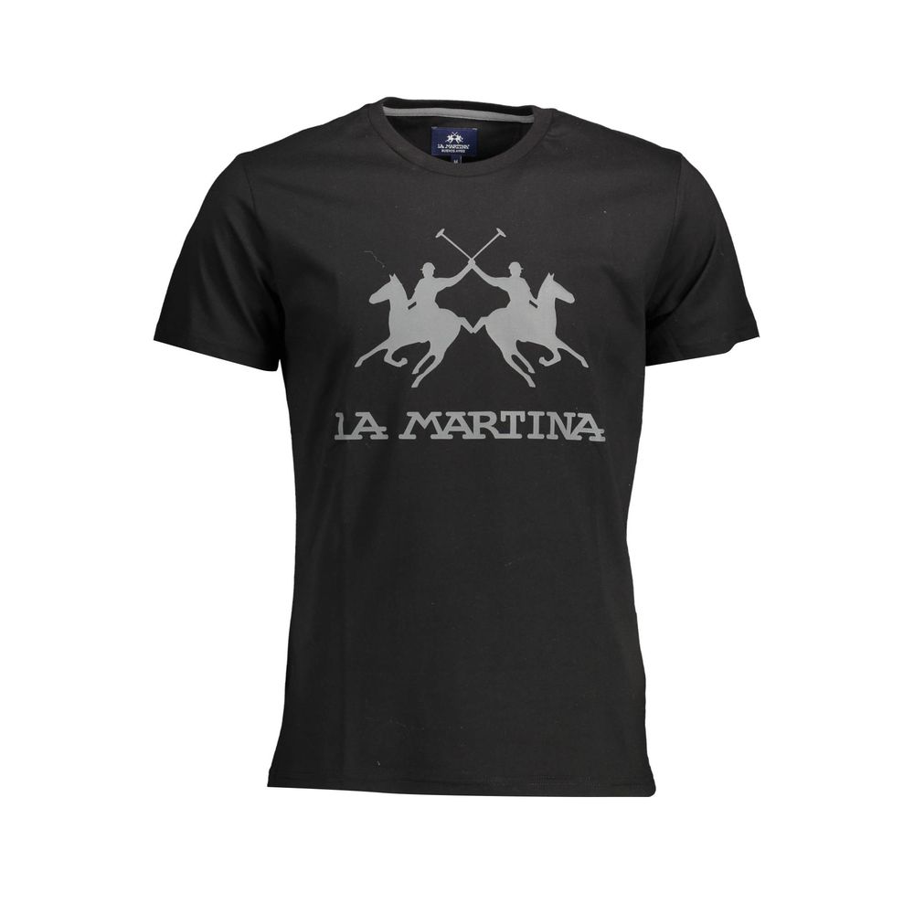 T-shirt La Martina à col rond élégant avec imprimé emblématique