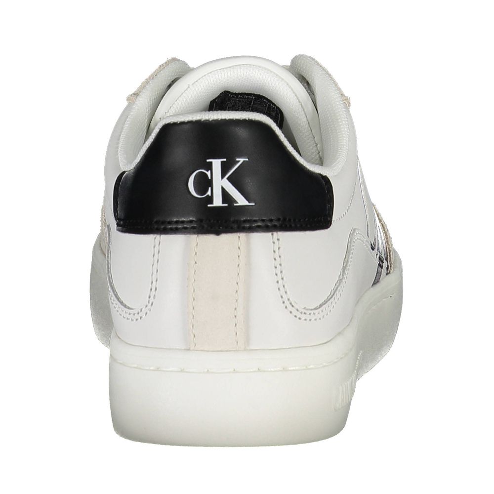 Calvin Klein witte polyester sneaker