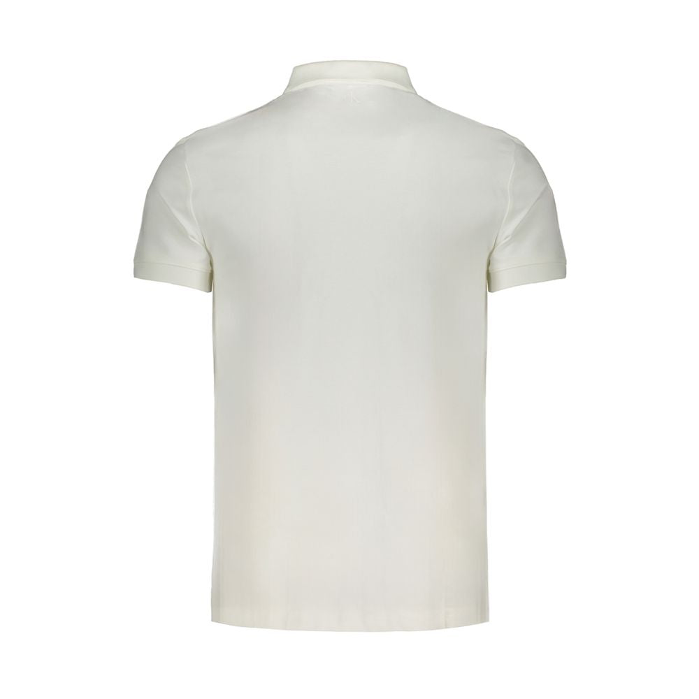 Calvin Klein wit katoenen poloshirt