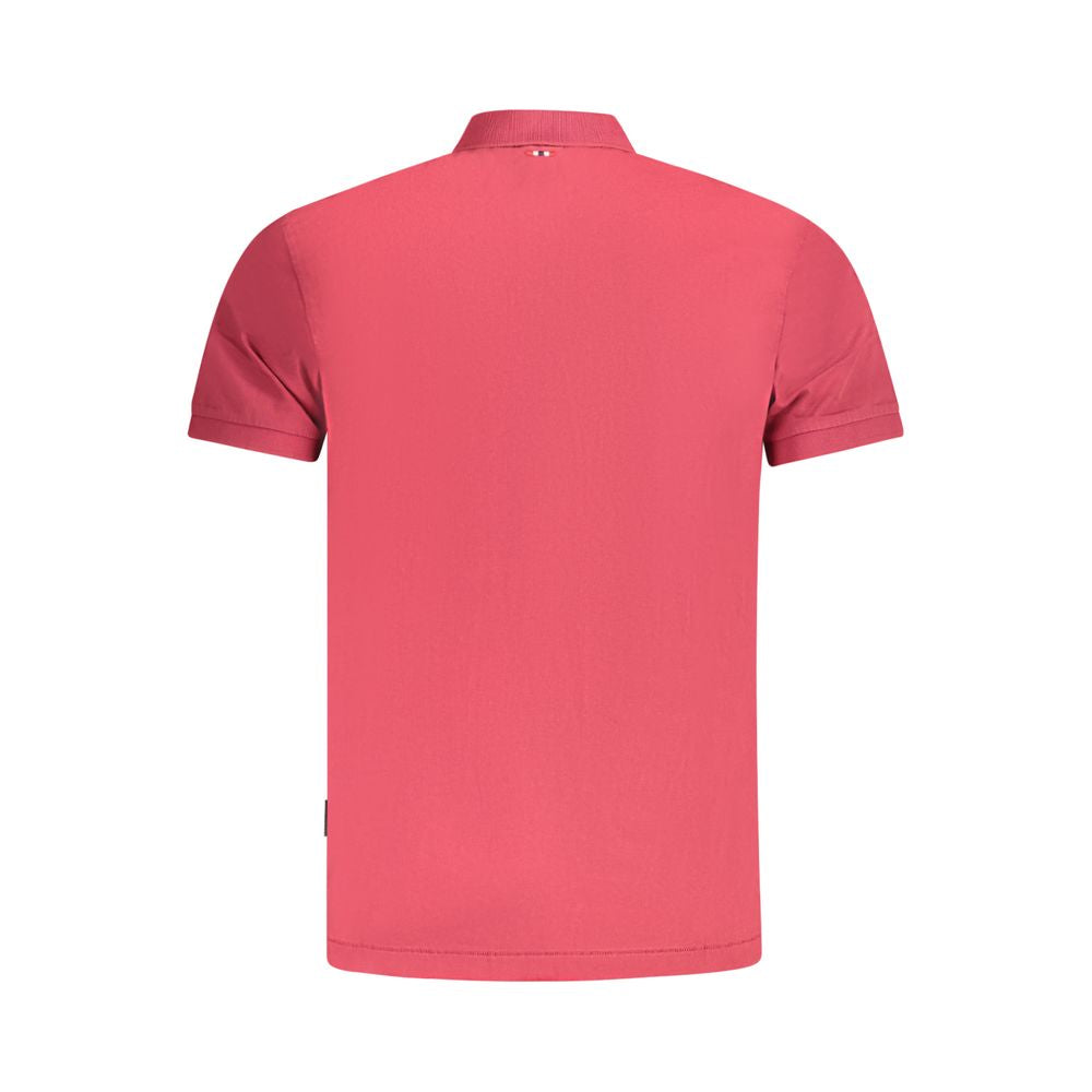 Polo homme en coton rouge Napapijri