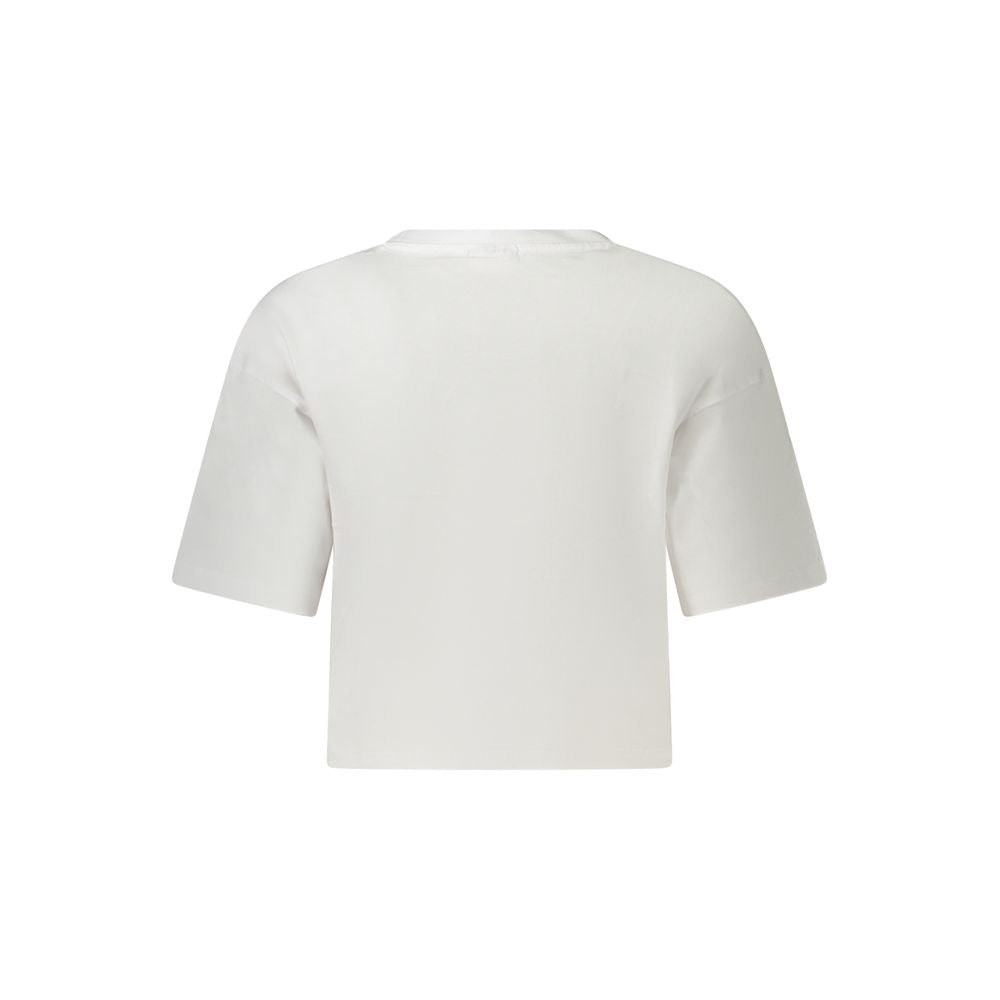 T-shirt blanc en coton pour femme Fila