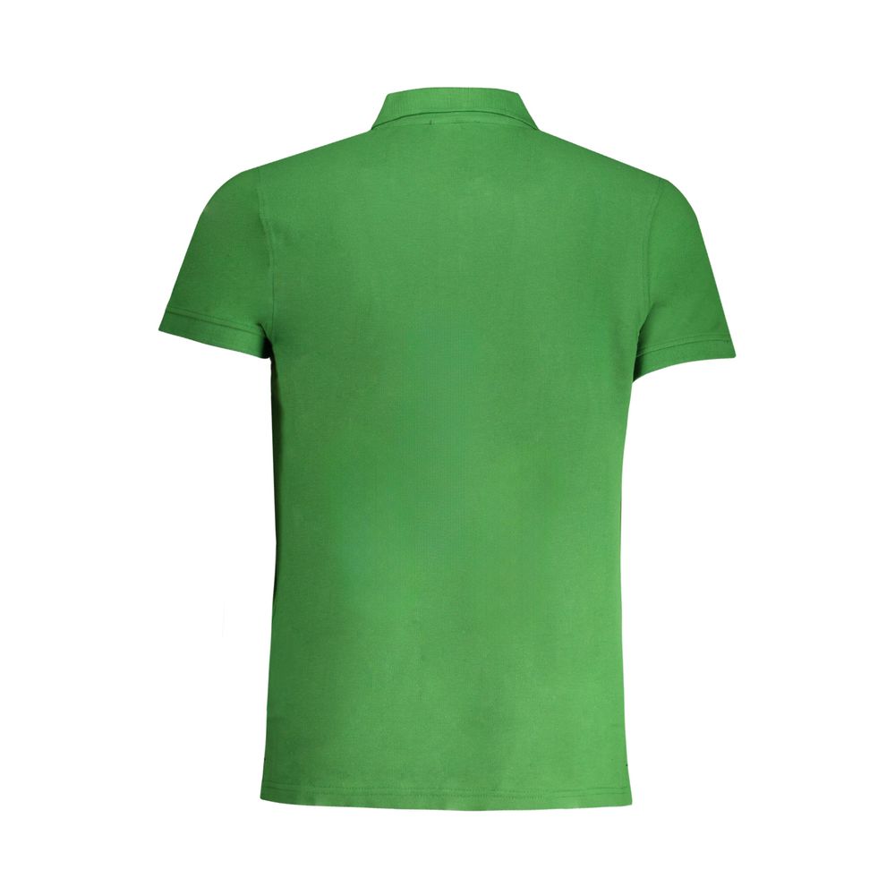 Cavalli Class groene katoenen poloshirt