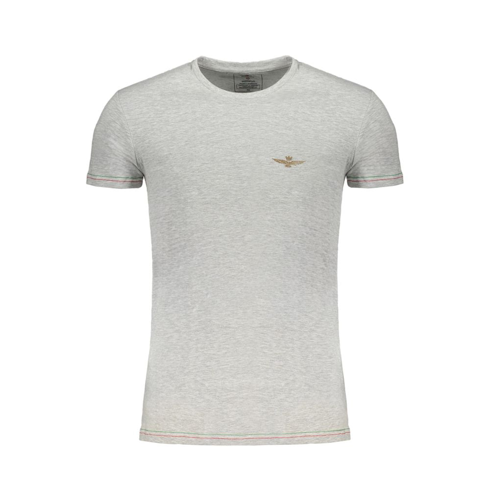 T-shirt en coton brun pour homme Aeronautica Militare