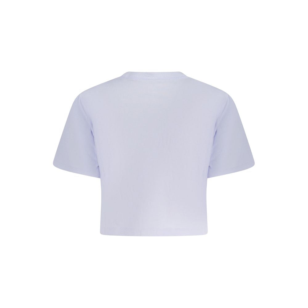 T-shirt Converse pour femme en coton violet
