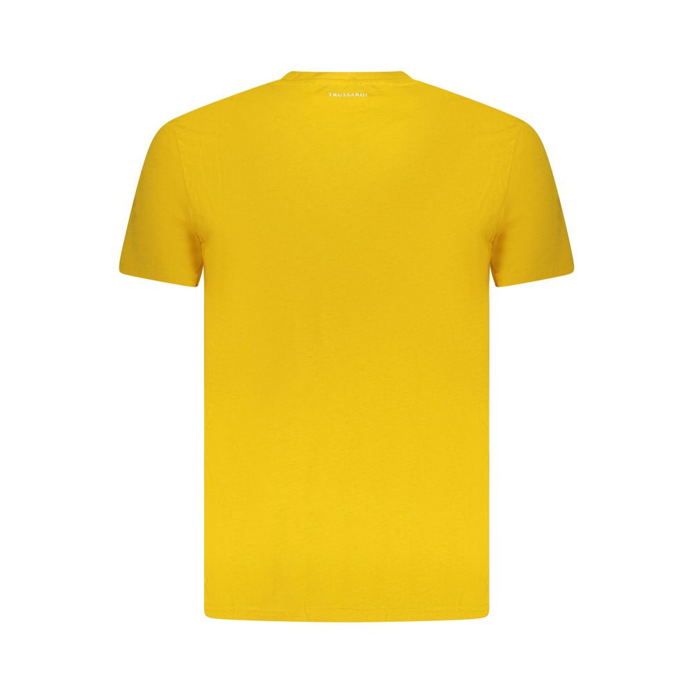 Trussardi T-Shirt Jaune en Coton pour Homme