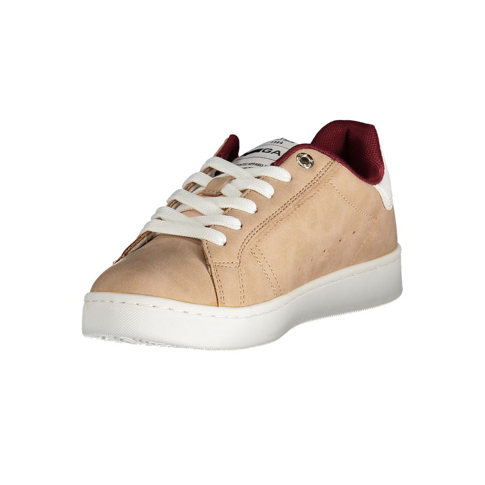Sneaker femme en polyester rose vif
