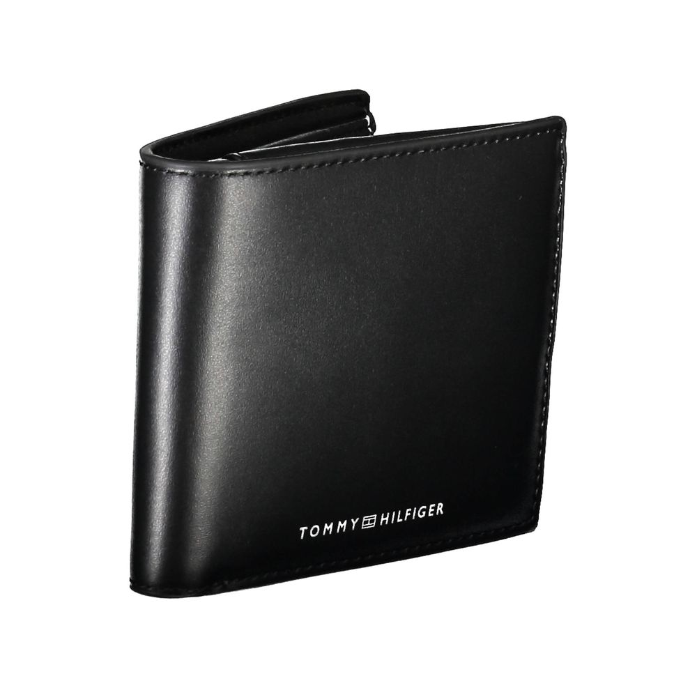 Tommy Hilfiger zwarte leren portemonnee