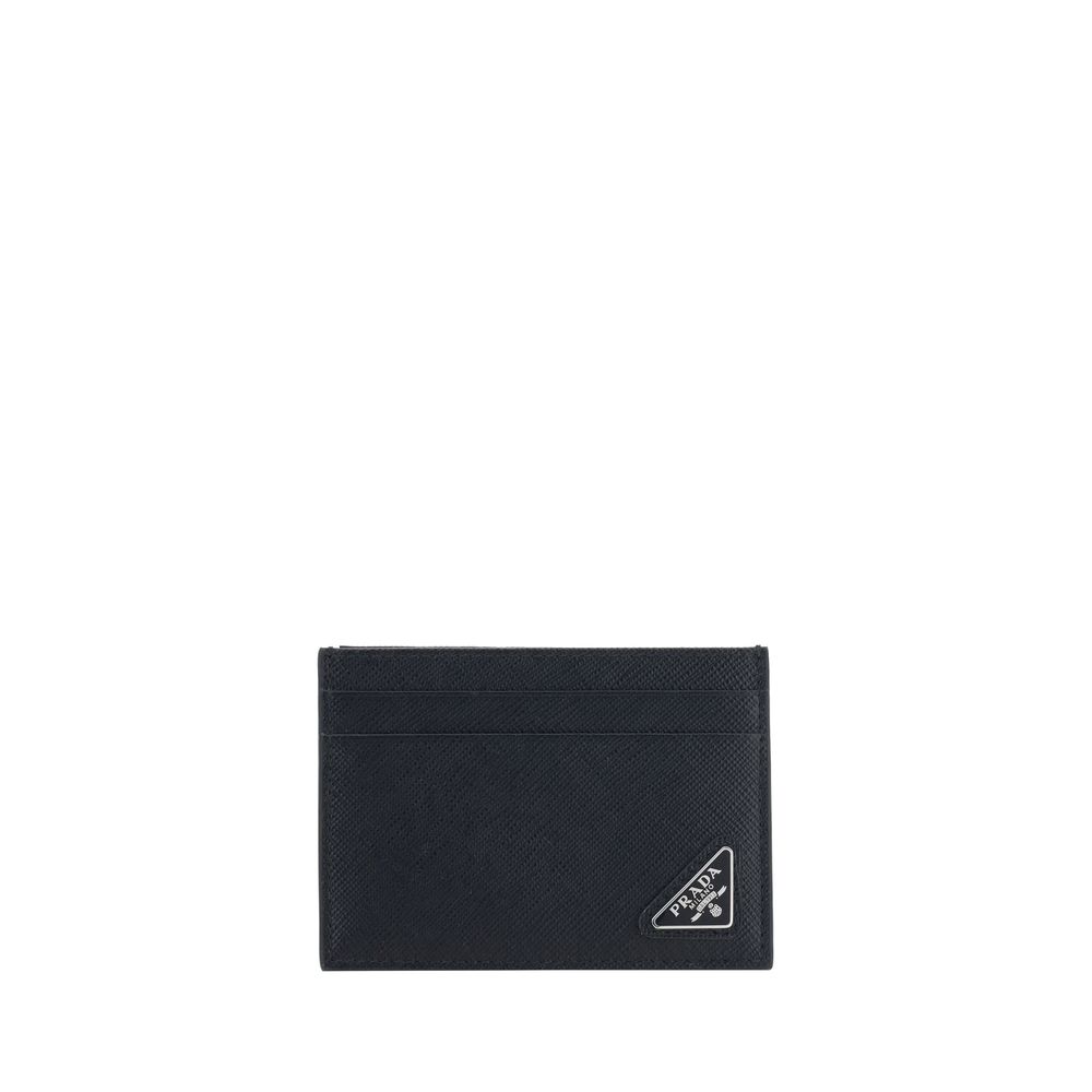 Porte-cartes en cuir Prada