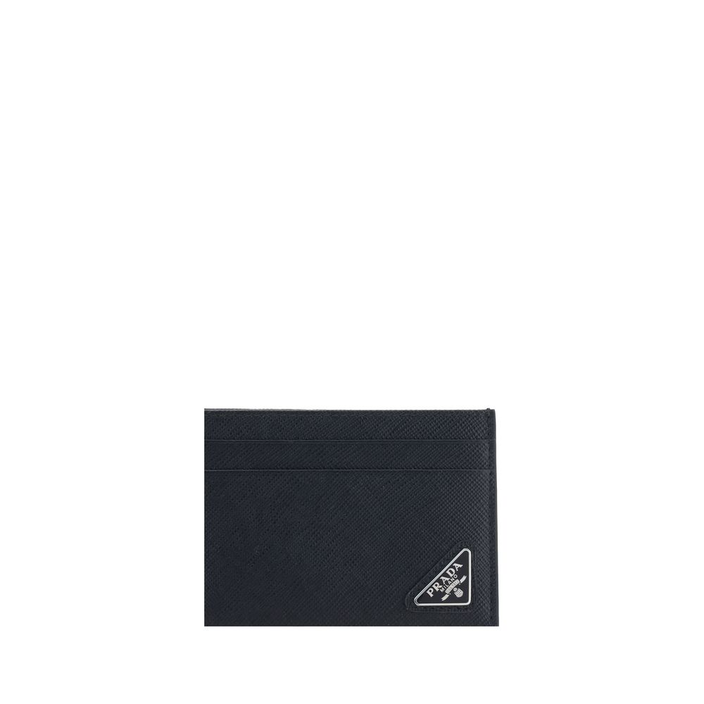 Porte-cartes en cuir Prada
