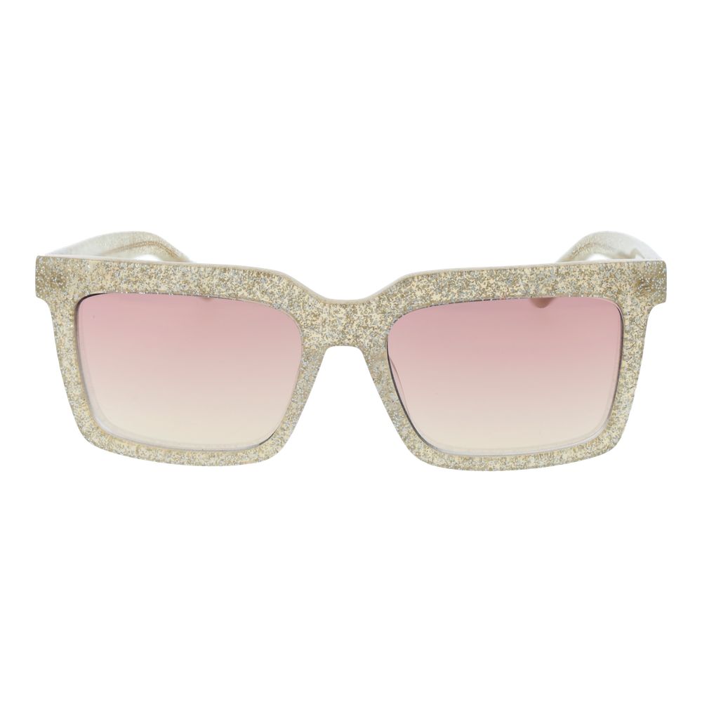 Lunettes de soleil GCDS Gold, modèle unisexe