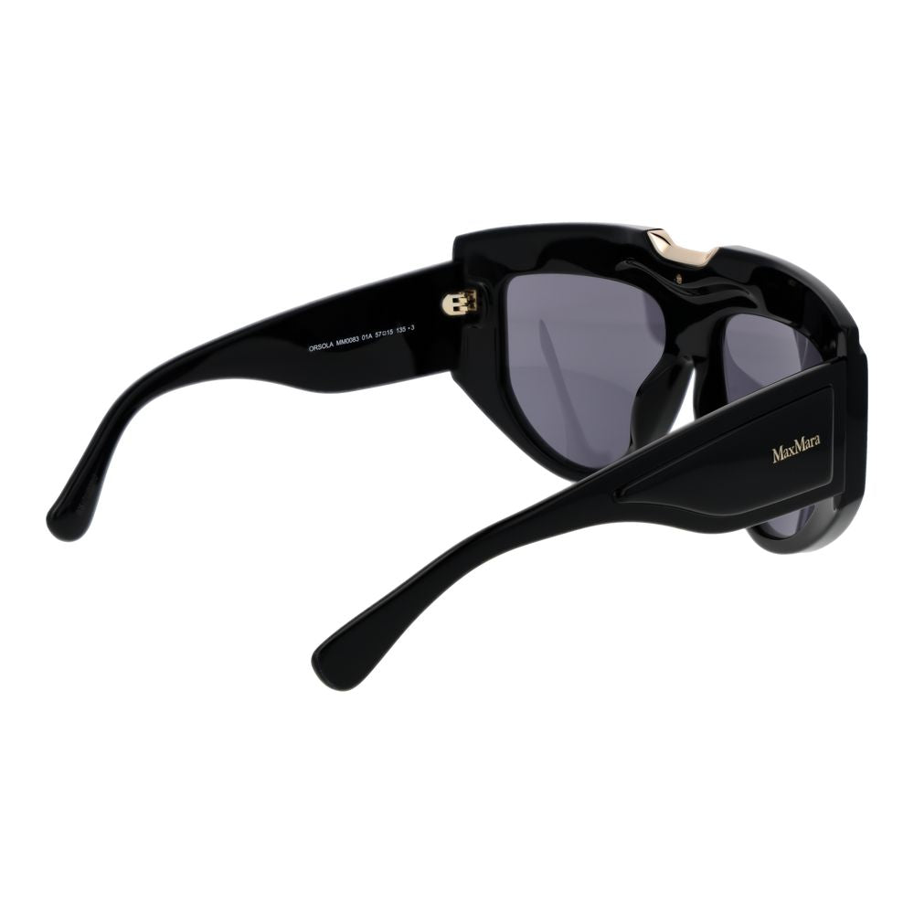 Lunettes de soleil noires pour femme Max Mara