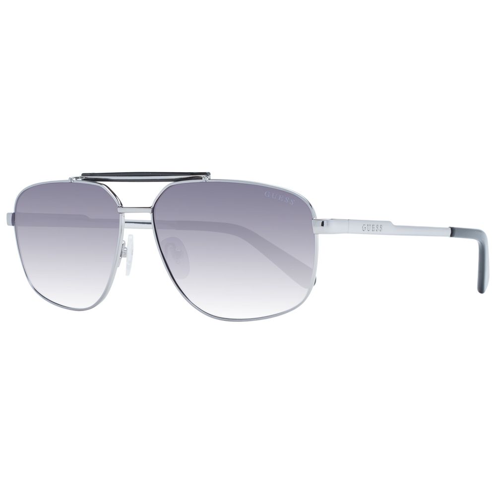 Lunettes de soleil Guess pour homme, argentées