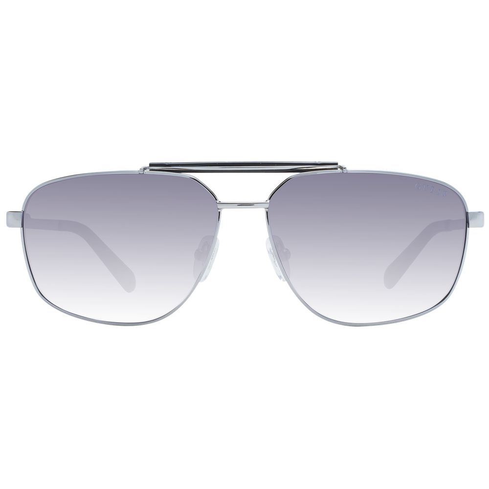 Lunettes de soleil Guess pour homme, argentées