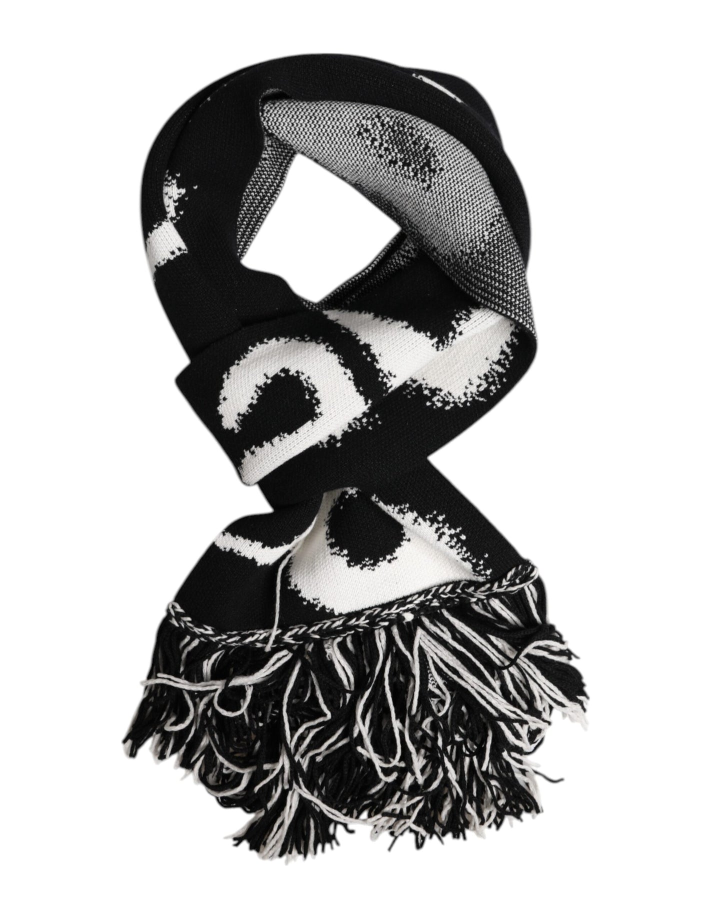 Foulard châle Dolce & Gabbana à logo noir pour homme