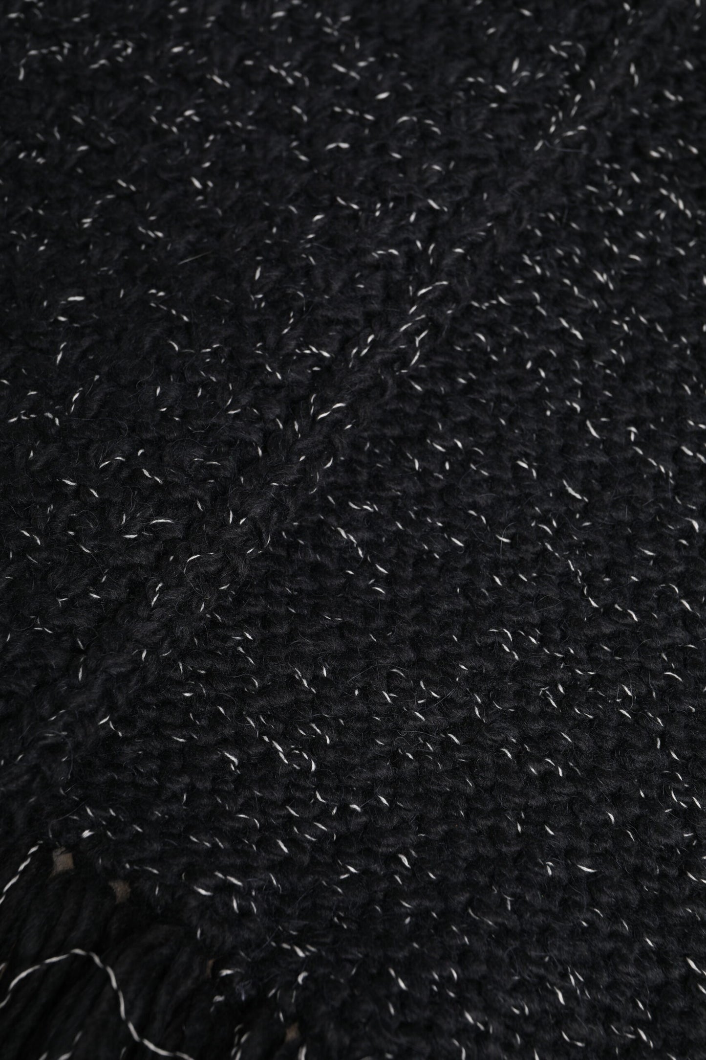 Écharpe châle cache-cou en cachemire noir Dolce & Gabbana