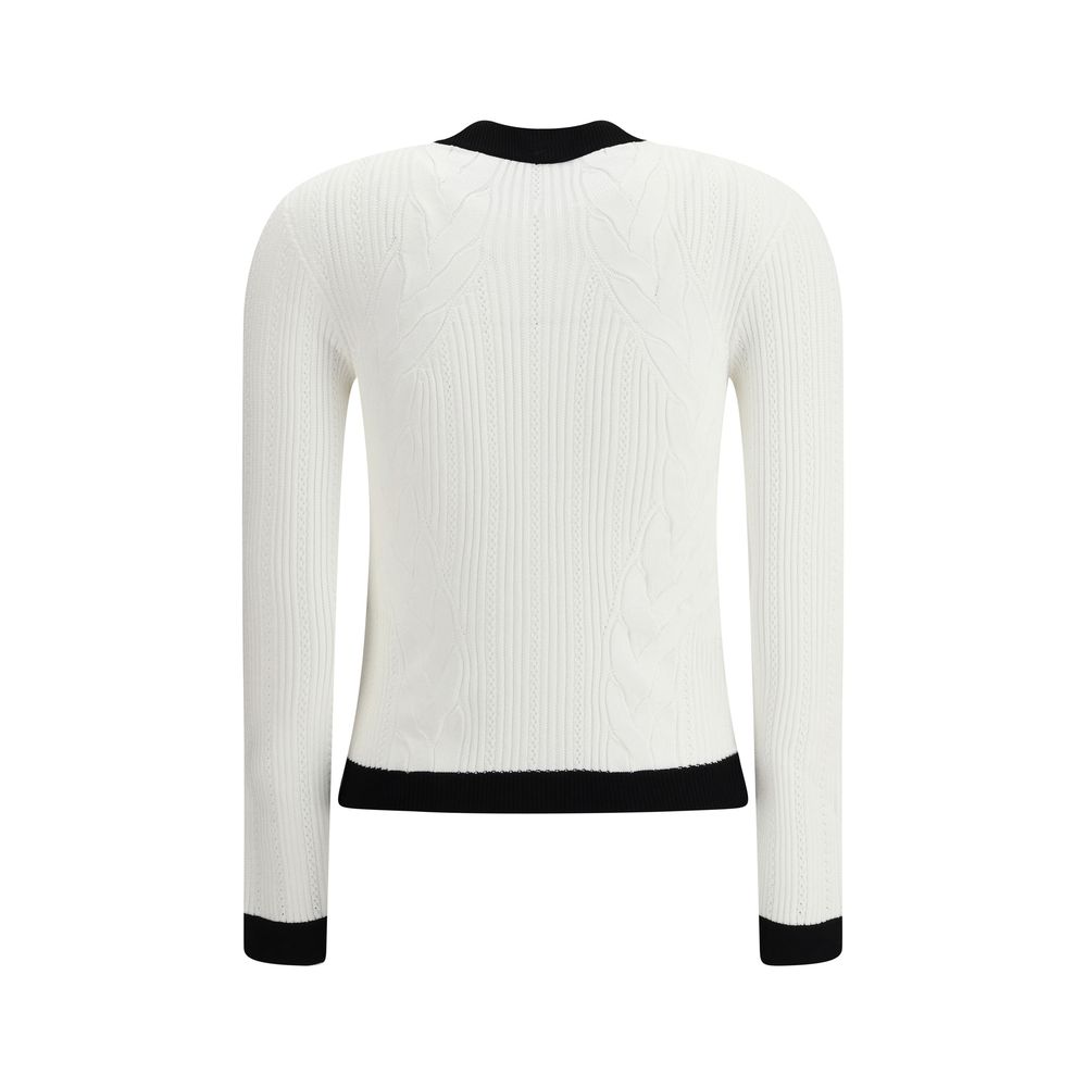 Balmain Cardigan met contrasterende biezen