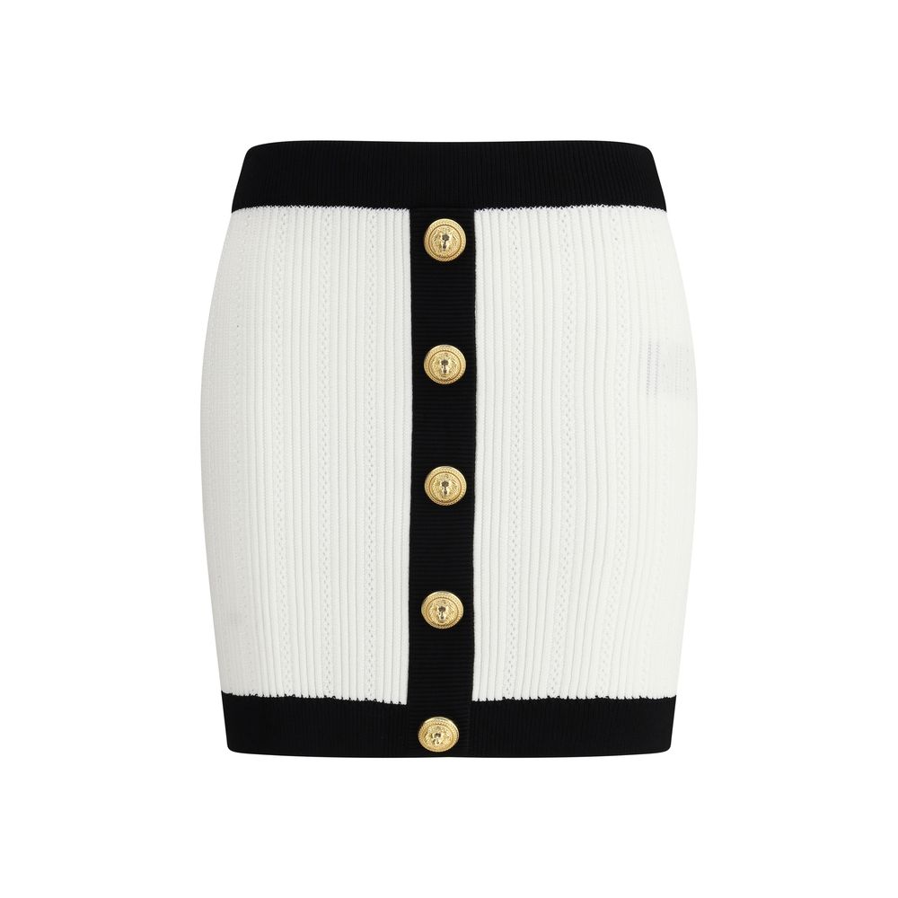 Jupe mini en tricot Balmain