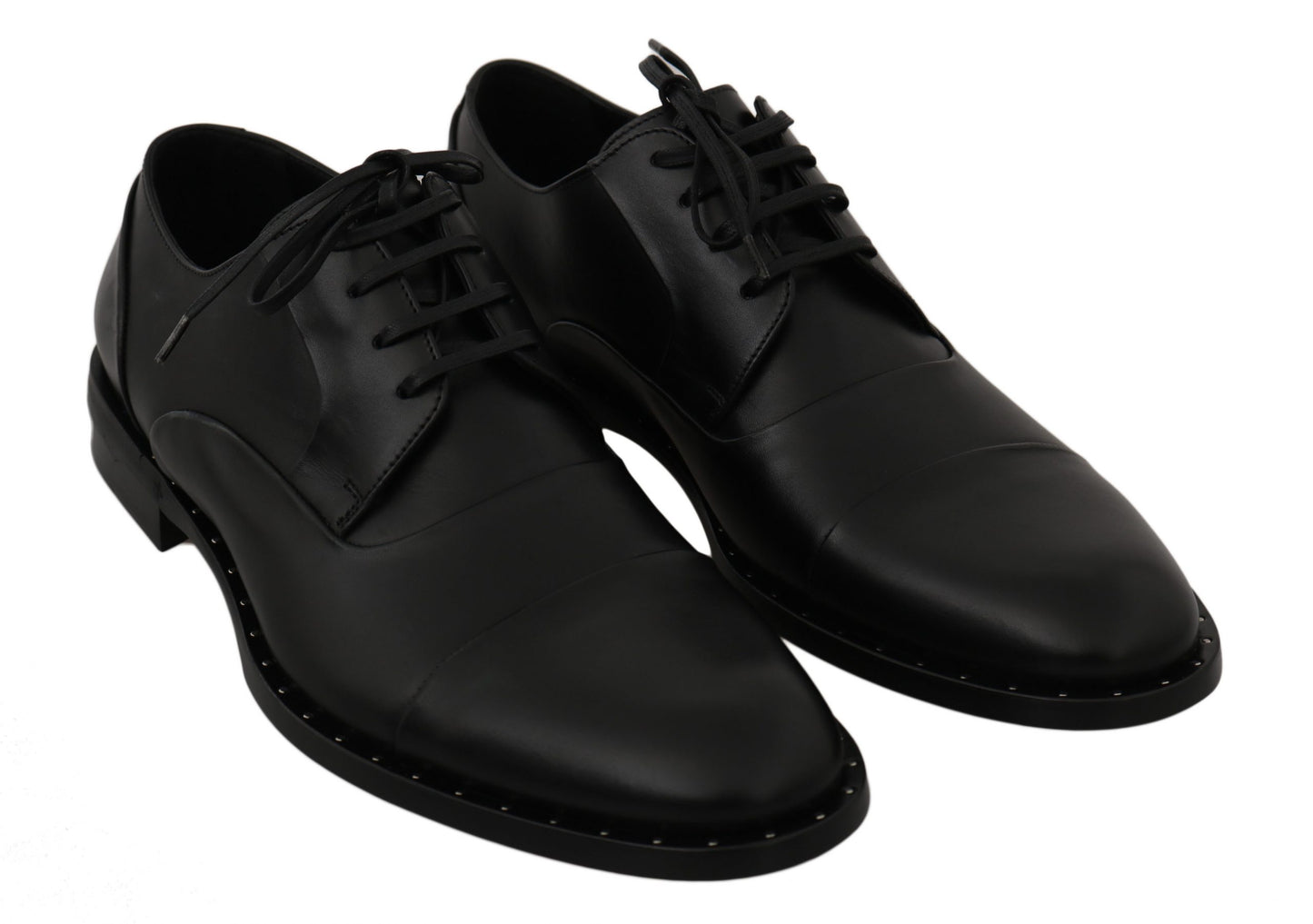 Dolce & Gabbana Chaussures habillées derby en cuir noir