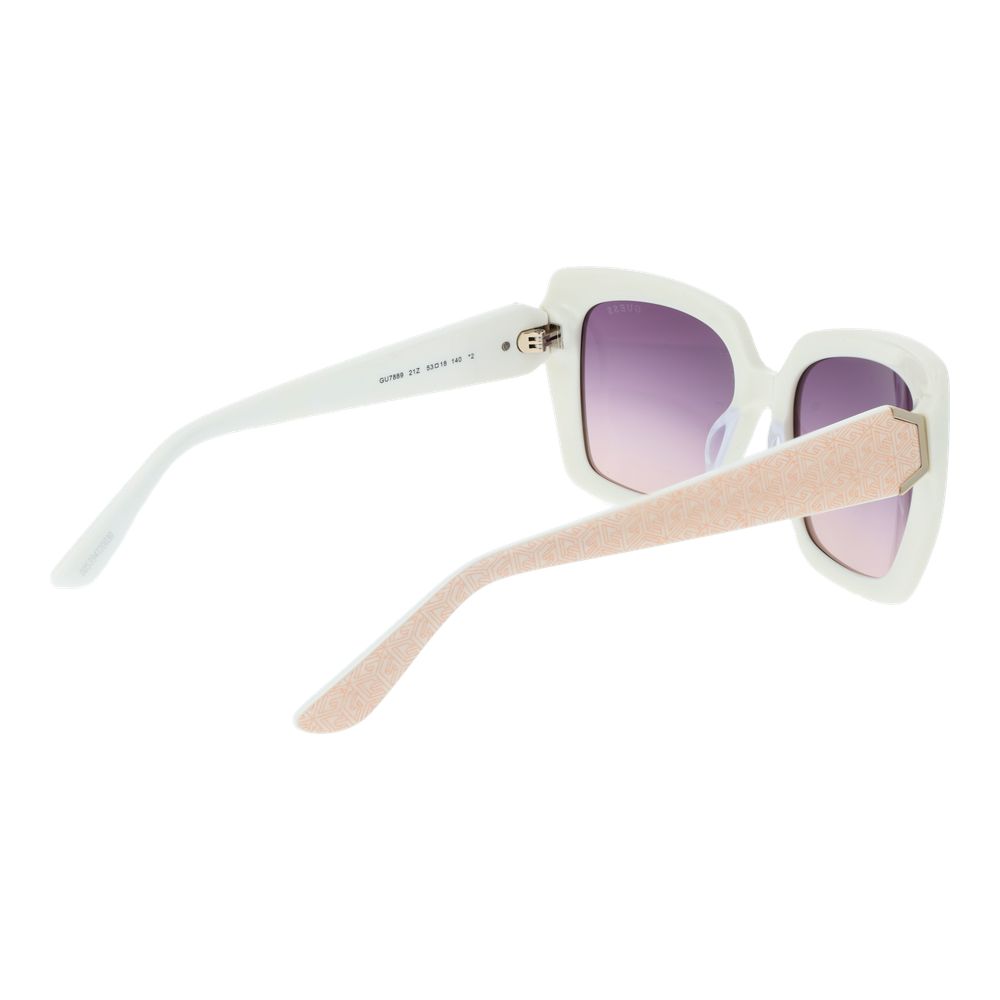 Lunettes de soleil Guess blanches pour femmes