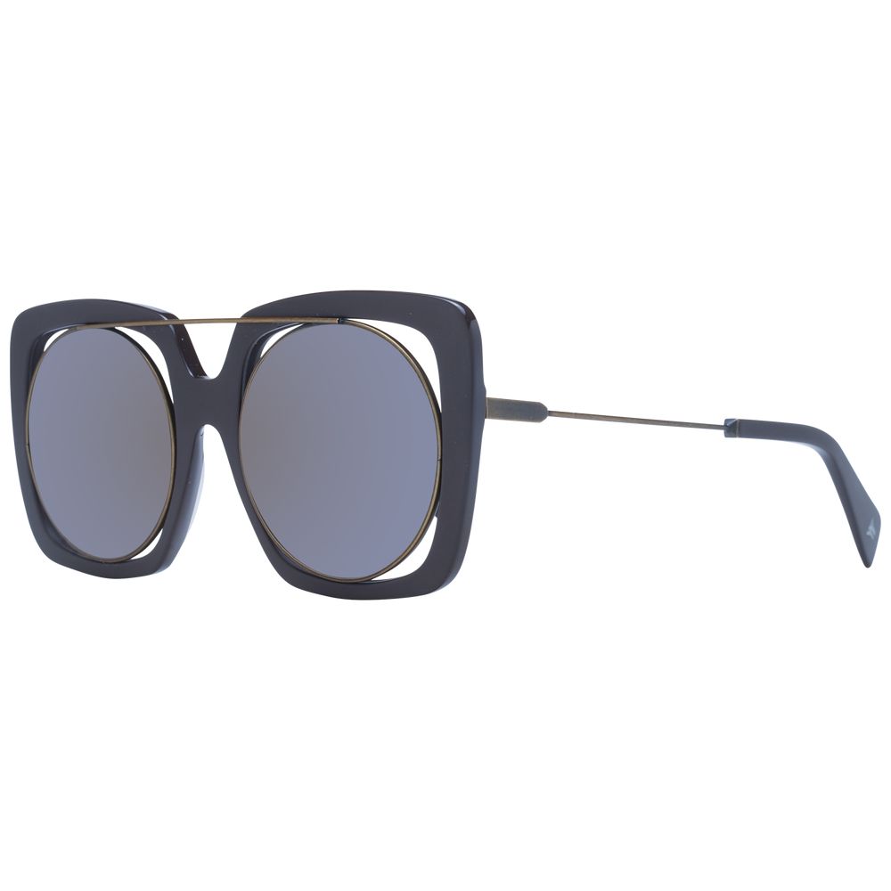 Yohji Yamamoto Bruine Unisex Zonnebril