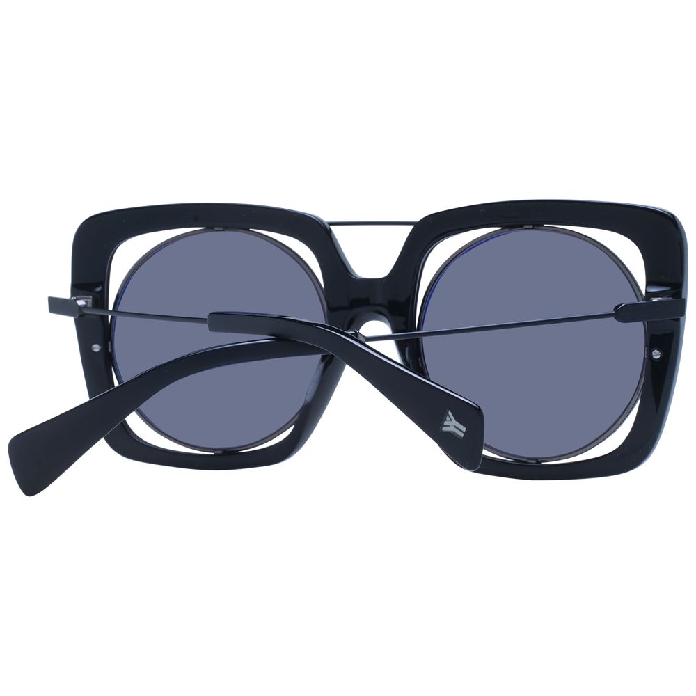 Yohji Yamamoto Zwarte Unisex Zonnebril