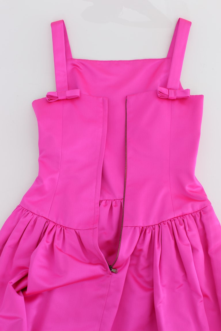 Robe de bal longue en soie rose, style fourreau, de Dolce & Gabbana
