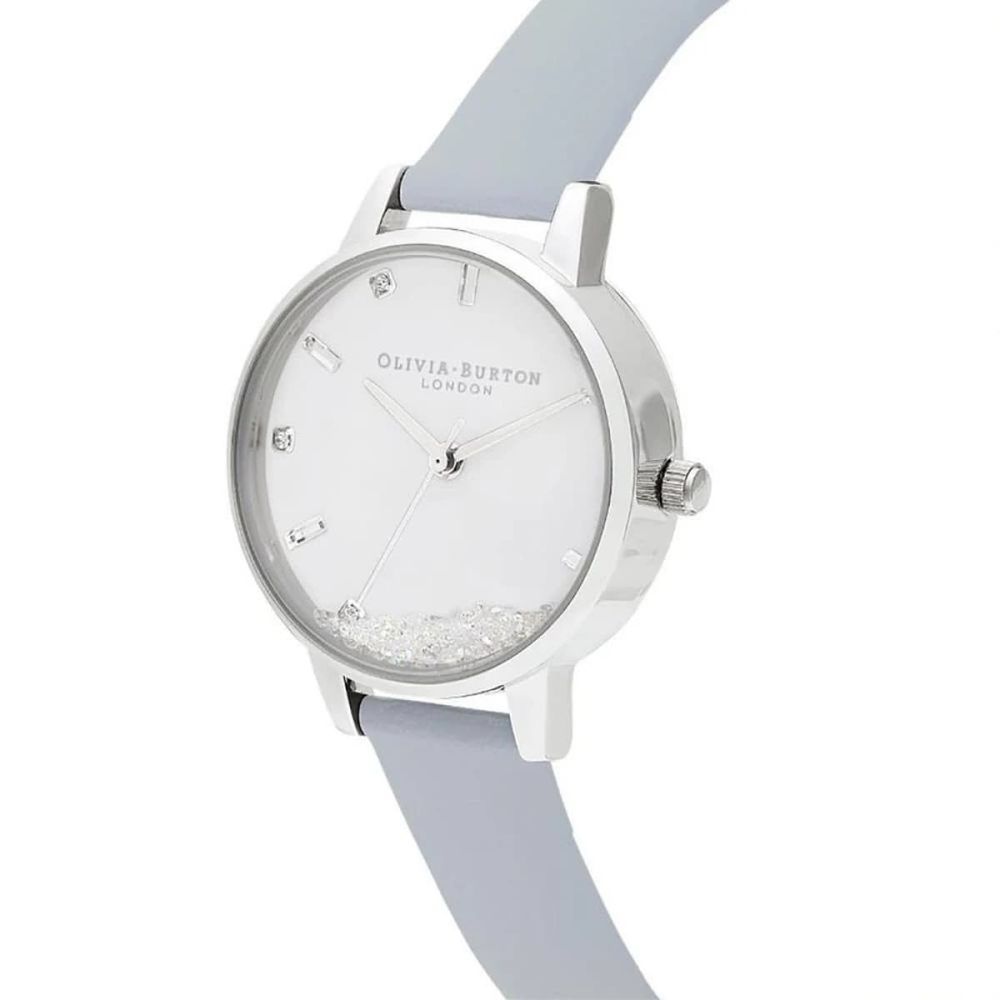 Olivia Burton Blauw Kunstleren Horloge