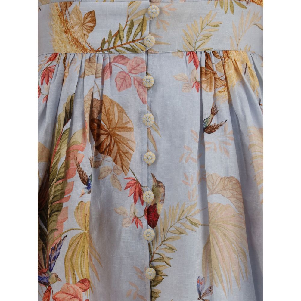 Robe mini Zimmermann Ascension à décolleté plongeant