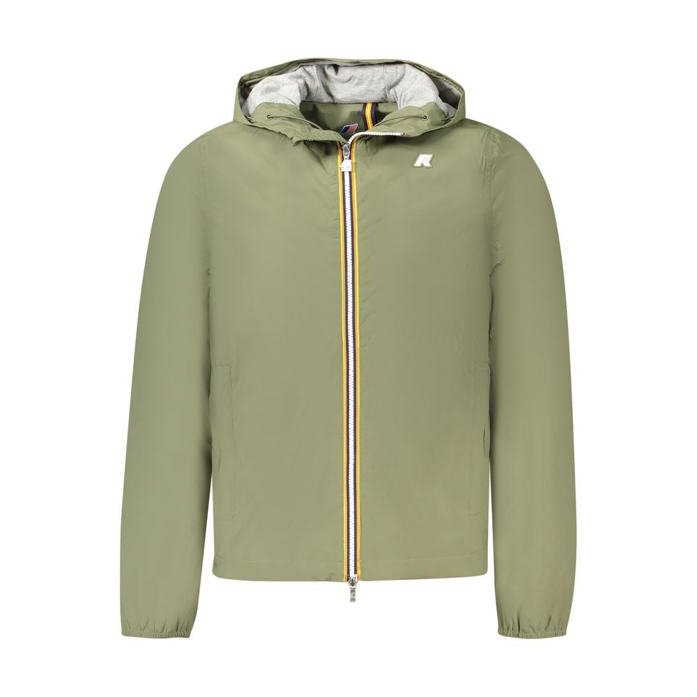 Veste K-WAY verte en nylon pour homme