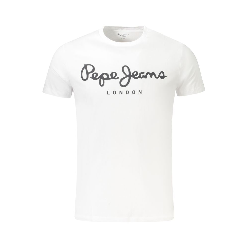 T-shirt homme en coton blanc Pepe Jeans