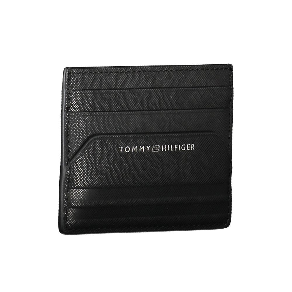 Tommy Hilfiger zwarte leren portemonnee