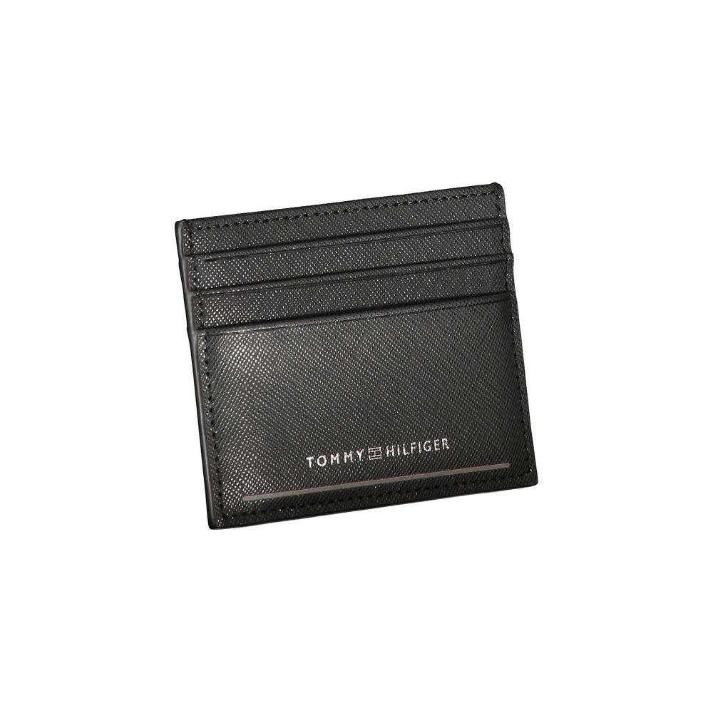 Tommy Hilfiger zwarte leren portemonnee