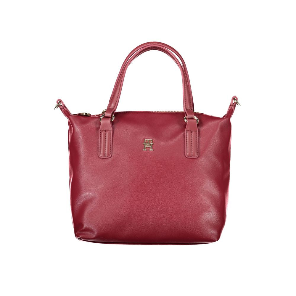 Sac à main rouge en polyester Tommy Hilfiger