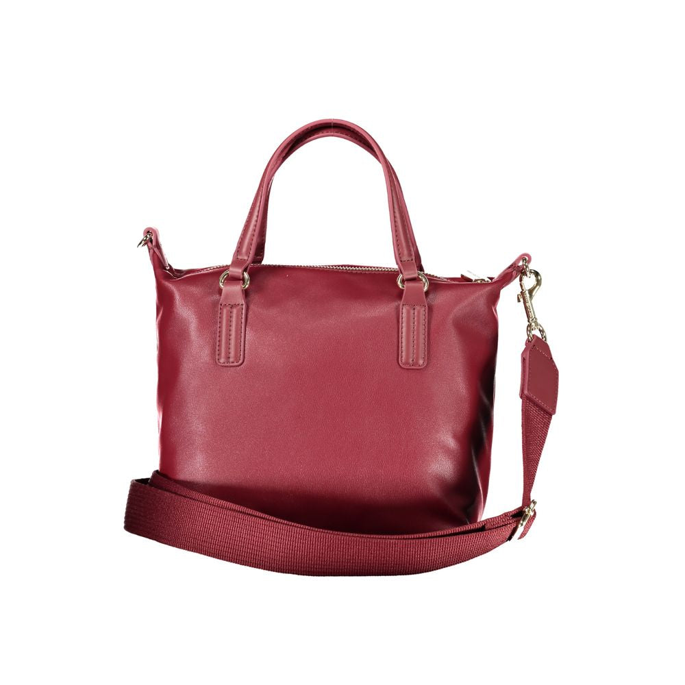 Sac à main rouge en polyester Tommy Hilfiger