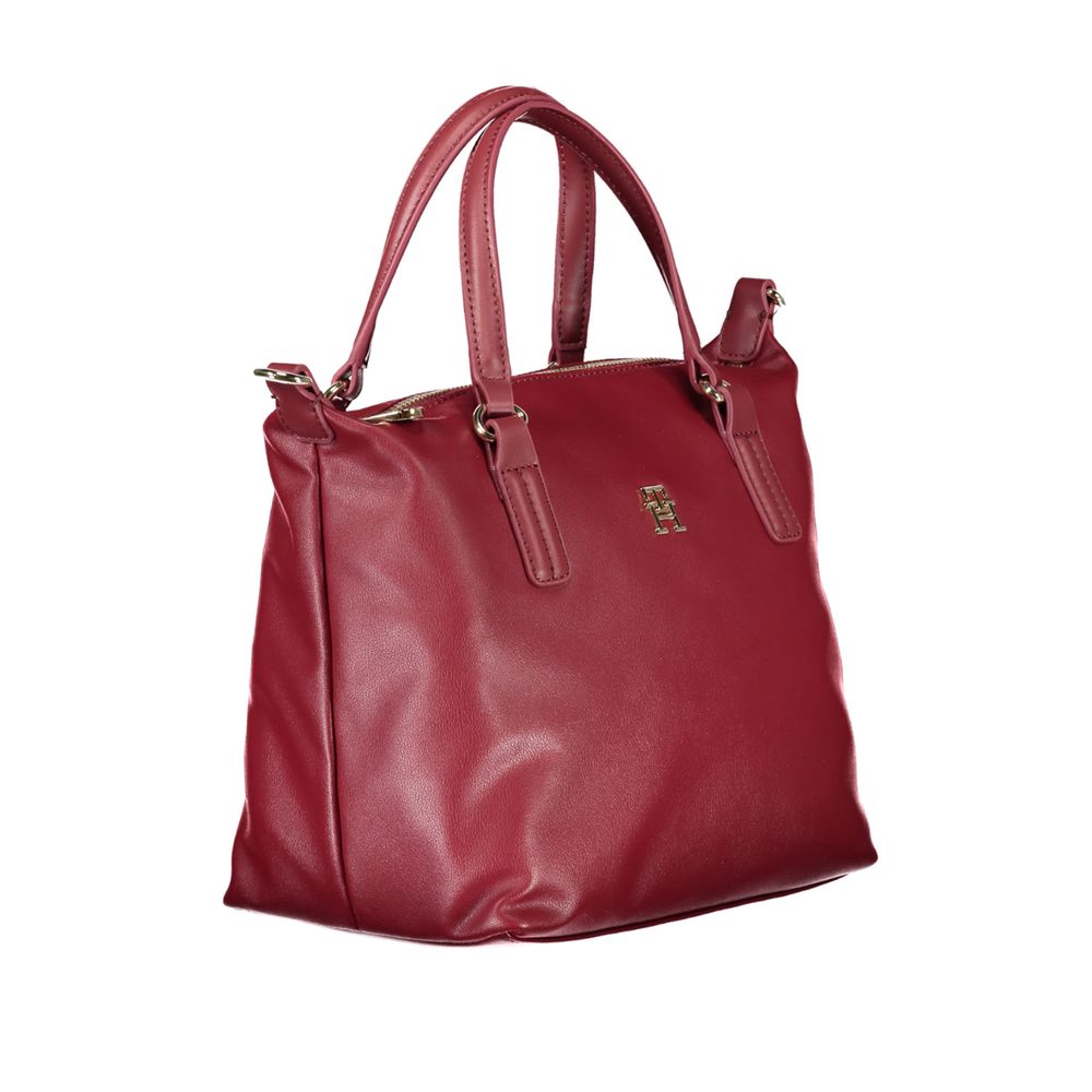Sac à main rouge en polyester Tommy Hilfiger