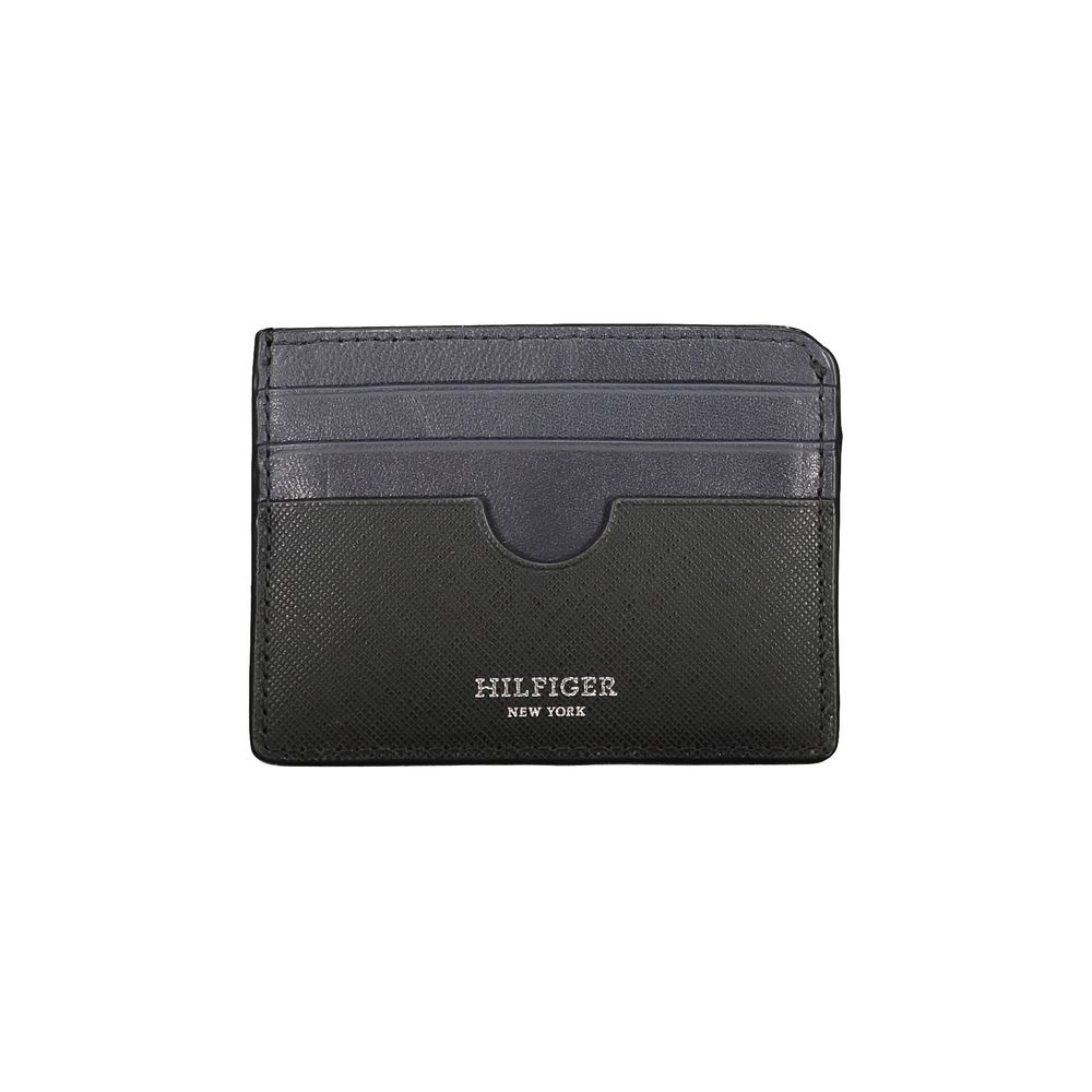 Tommy Hilfiger zwarte leren portemonnee