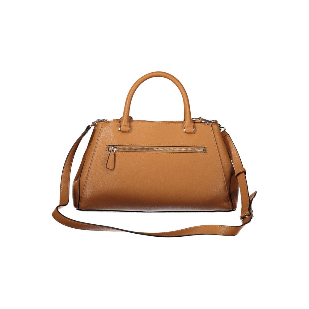 Sac à main Guess Jeans en polyéthylène marron